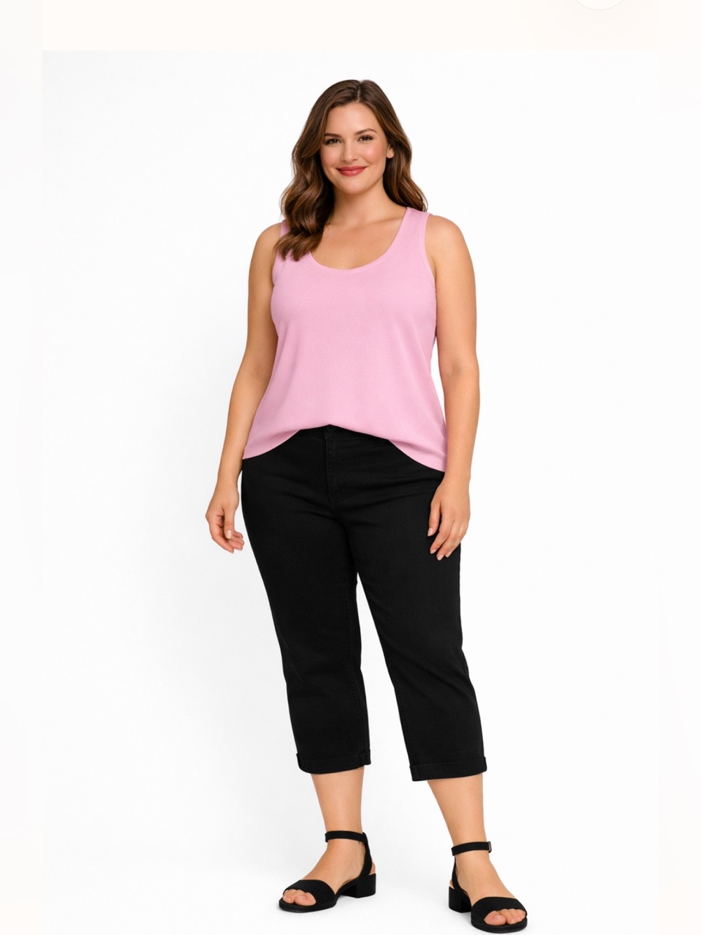 NWT Torrid Crop Jeans Black Size 1 (14/16) Minimalist Super Soft Pull-On Stretch